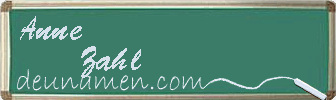 Anne Zahl Visitenkarte
